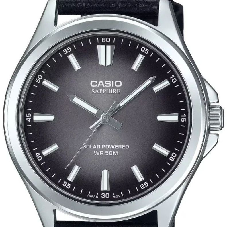 Reloj Casio Sapphire MTS-RS100L-1A Negro Tough Solar Acero 41,7mm