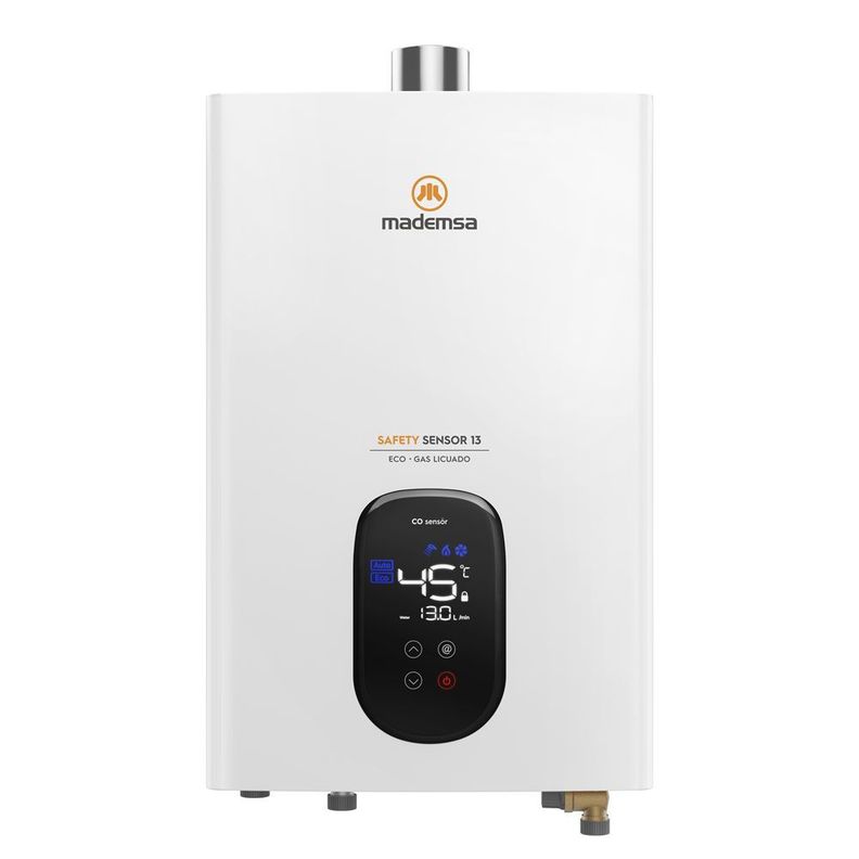 Calefont Gas Licuado 13 Litros Tiro Forzado Sensor 13 Eco-0
