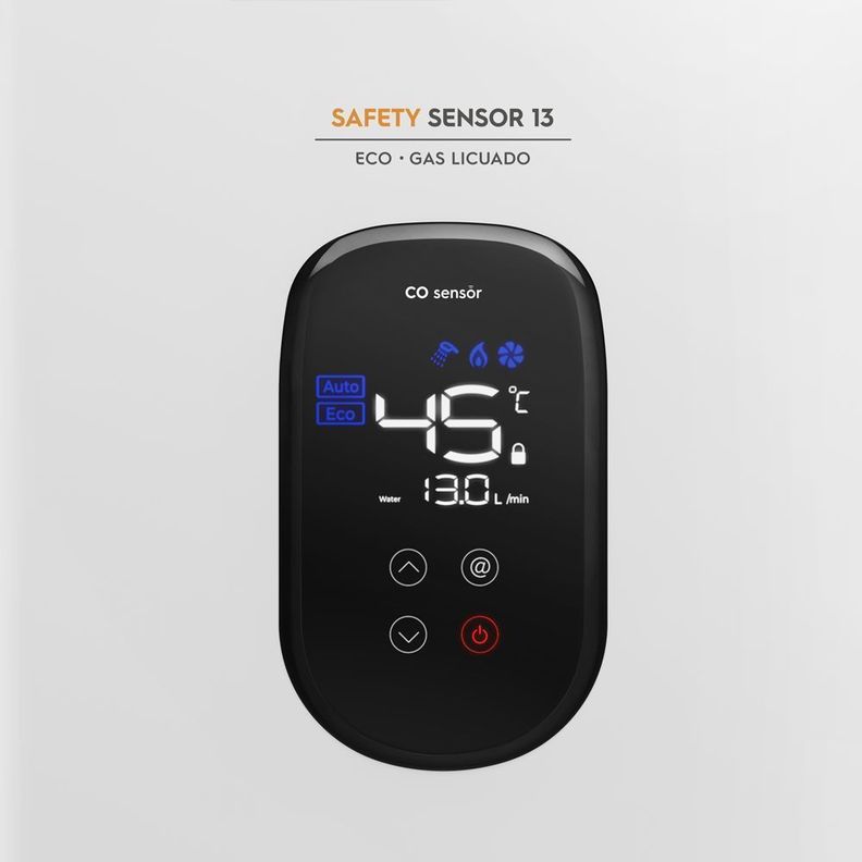 Calefont Gas Licuado 13 Litros Tiro Forzado Sensor 13 Eco-3