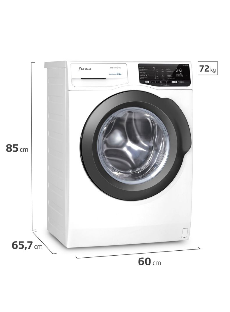 Lavadora Automática 11Kg Carga Frontal Inverter Vapor 11W-1