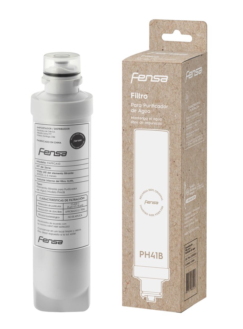 Repuesto Filtro de Agua Fensa Pure4x Purificador Agua PH41B/PAPPCA40-3