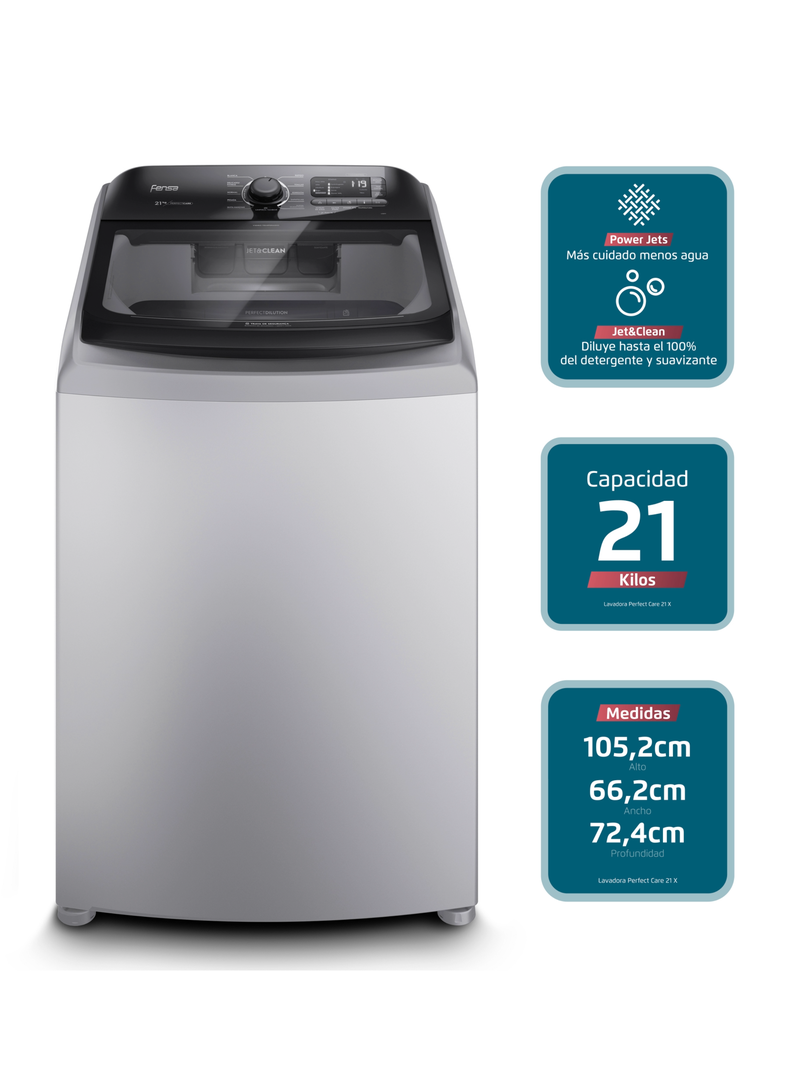 Lavadora Automática 21Kg Carga Superior Perfect Care 21X-2
