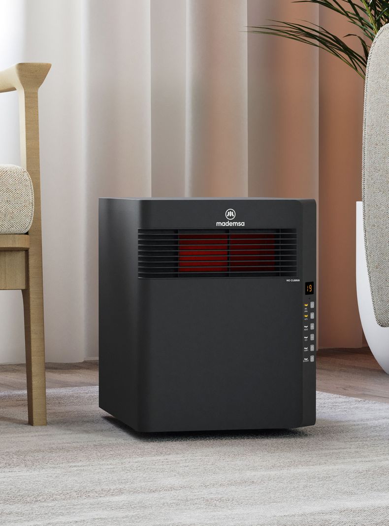 Estufa Eléctrica Mademsa Infrarroja 1500W Digital Eco INF10-3