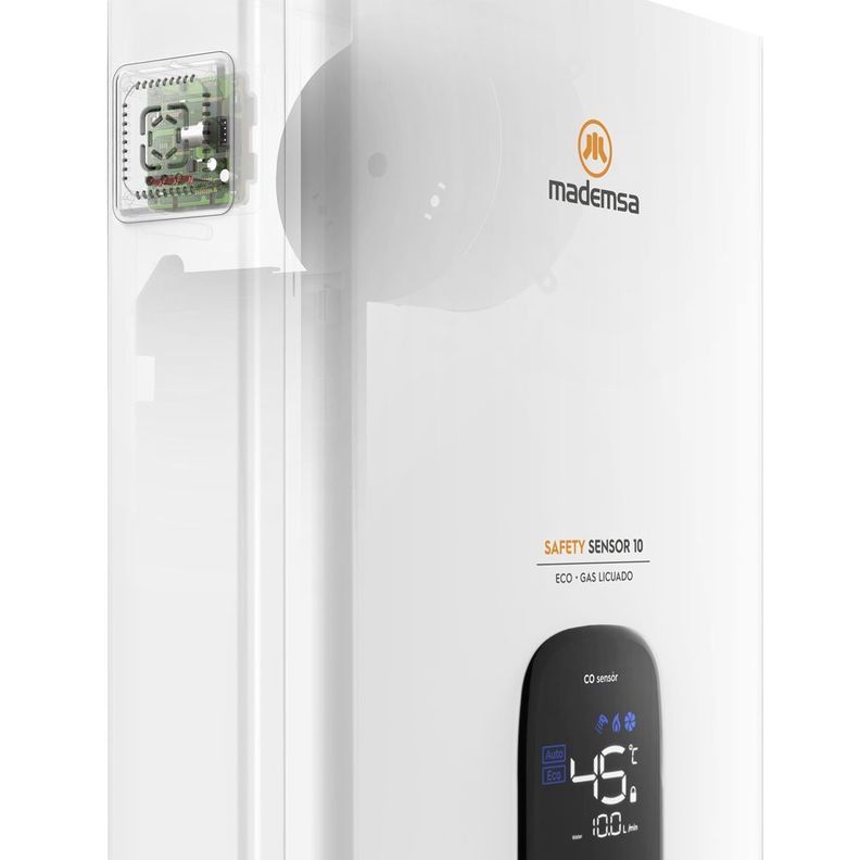 Calefont Gas Licuado 10 Litros Tiro Forzado Sensor 10 Eco-3