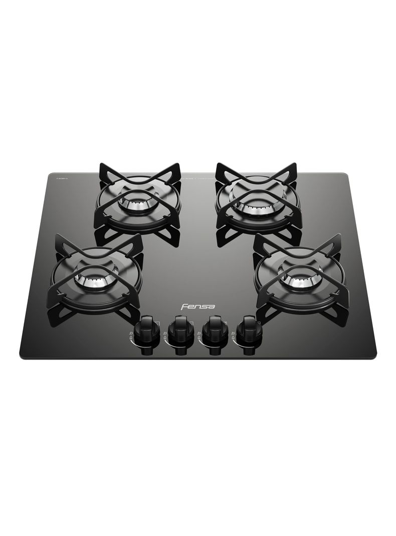 Encimera a Gas 4 Platos Fensa Vitrocerámica F GC60V A-0