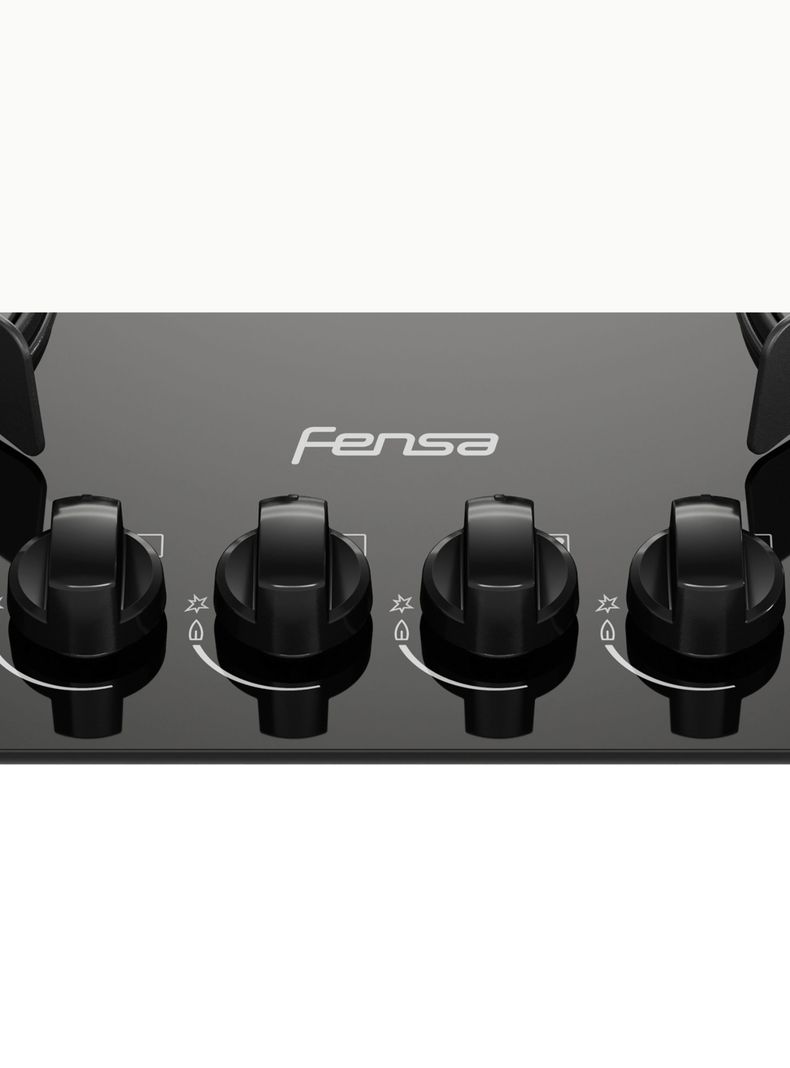 Encimera a Gas 4 Platos Fensa Vitrocerámica F GC60V A-5
