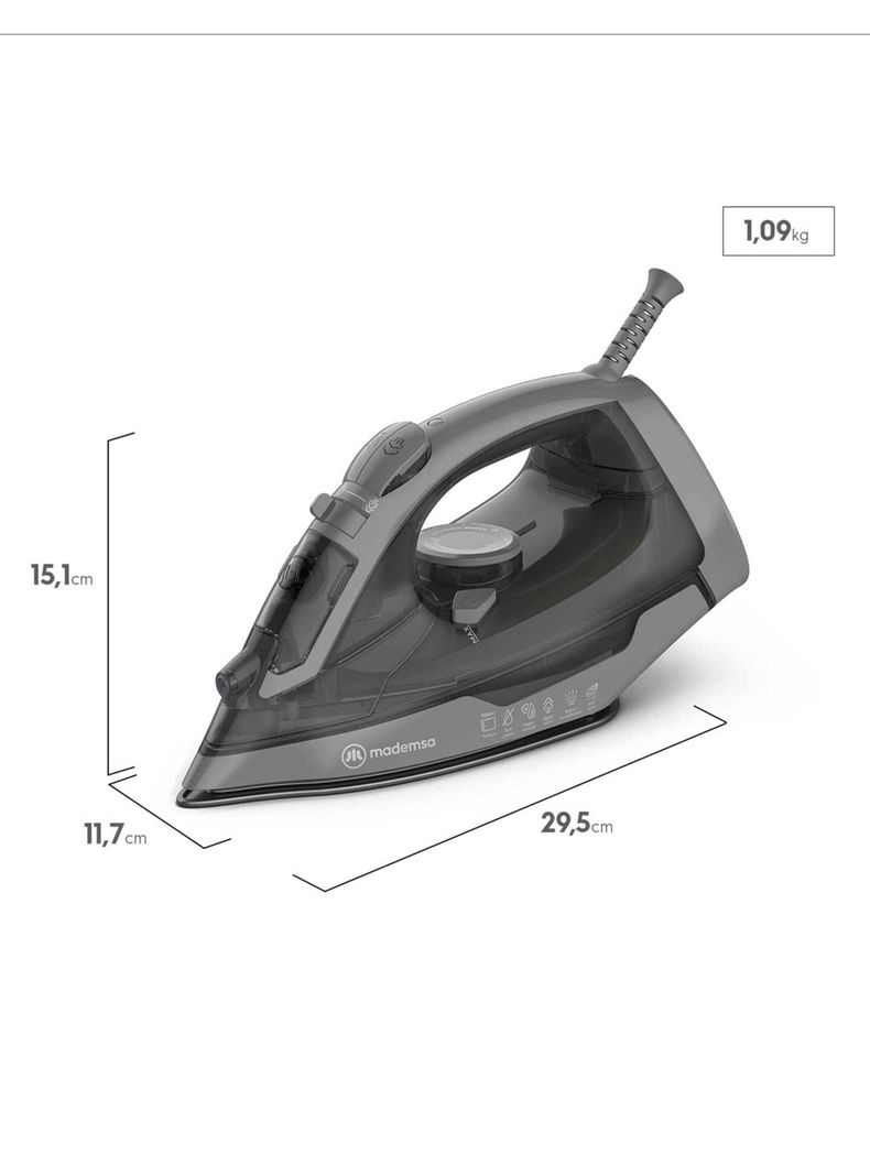 Plancha a Vapor Mademsa con Sistema Antisarro MIR30-1
