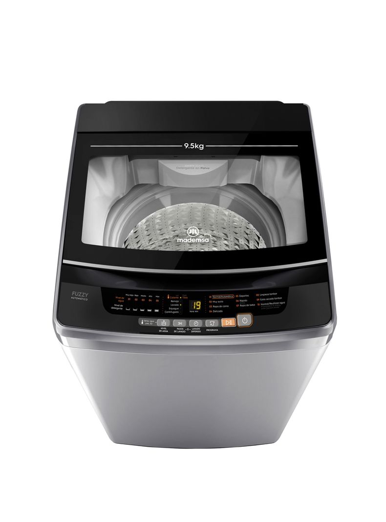 Lavadora Automática 9,5Kg Fuzzy Automático 9,5 SZG Gris-3
