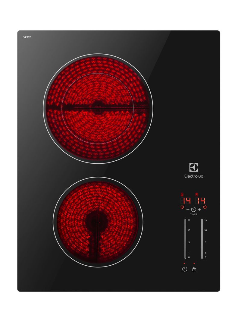 Encimera Eléctrica 2 Platos Vitrocerámica Panel Touch VE3ST-4