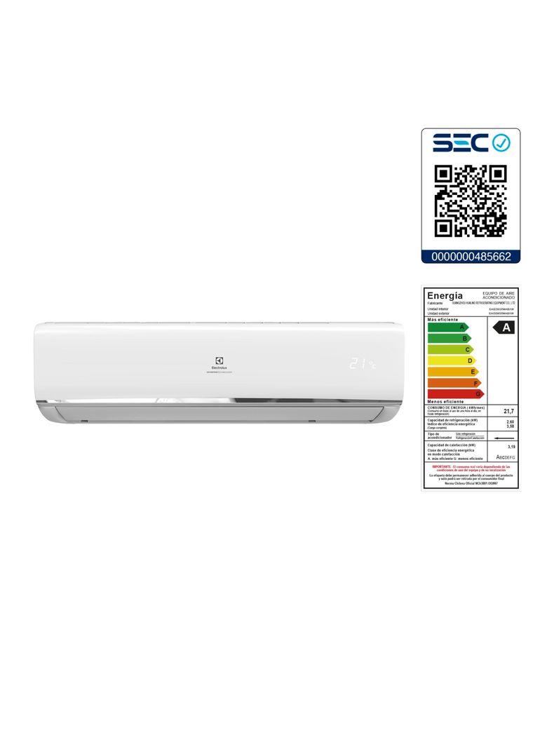 Aire Acondicionado Efficient Inverter 9000 BTU-4
