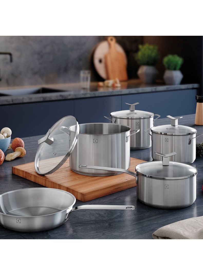 Batería de Cocina Electrolux 9 Pzs Acero Inoxidable-3