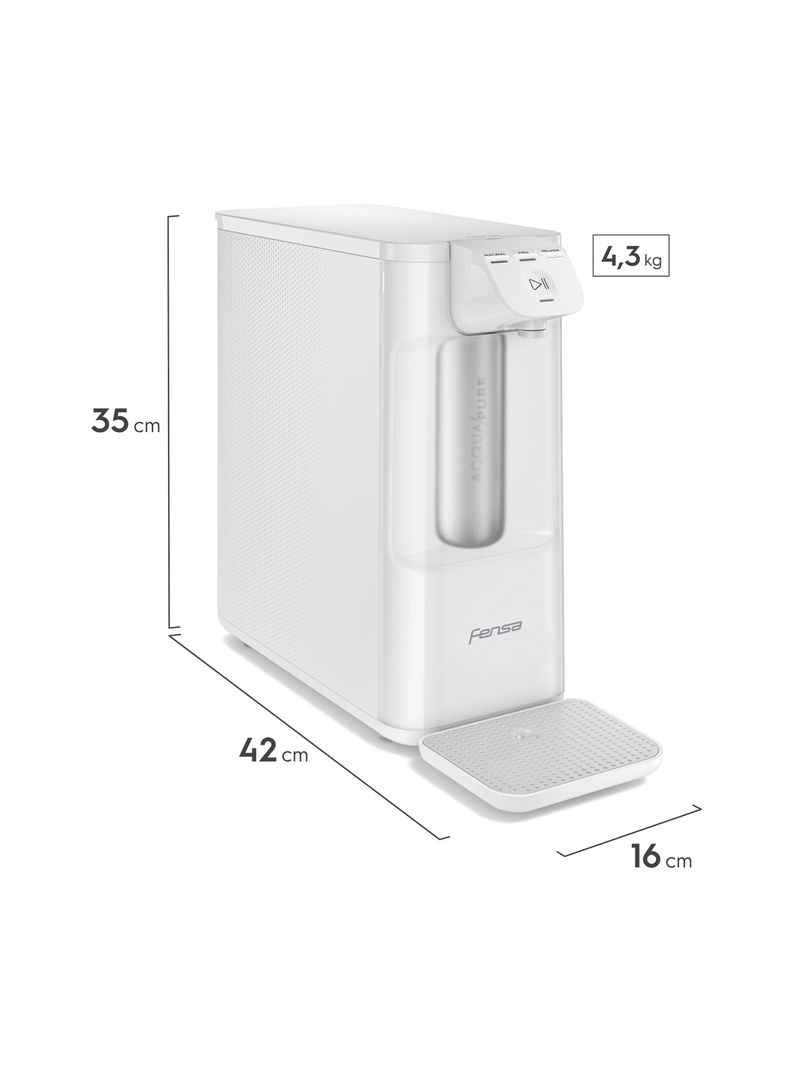 Purificador de Agua Fensa Pure 4X Agua Fría 3 Niveles PE12B-1