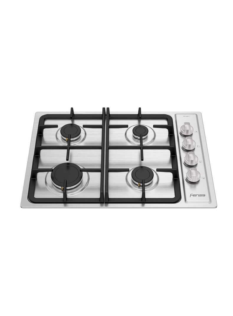 Encimera a Gas 4 Platos Encendido Eléctrico FCE 4 HF T Inox-0