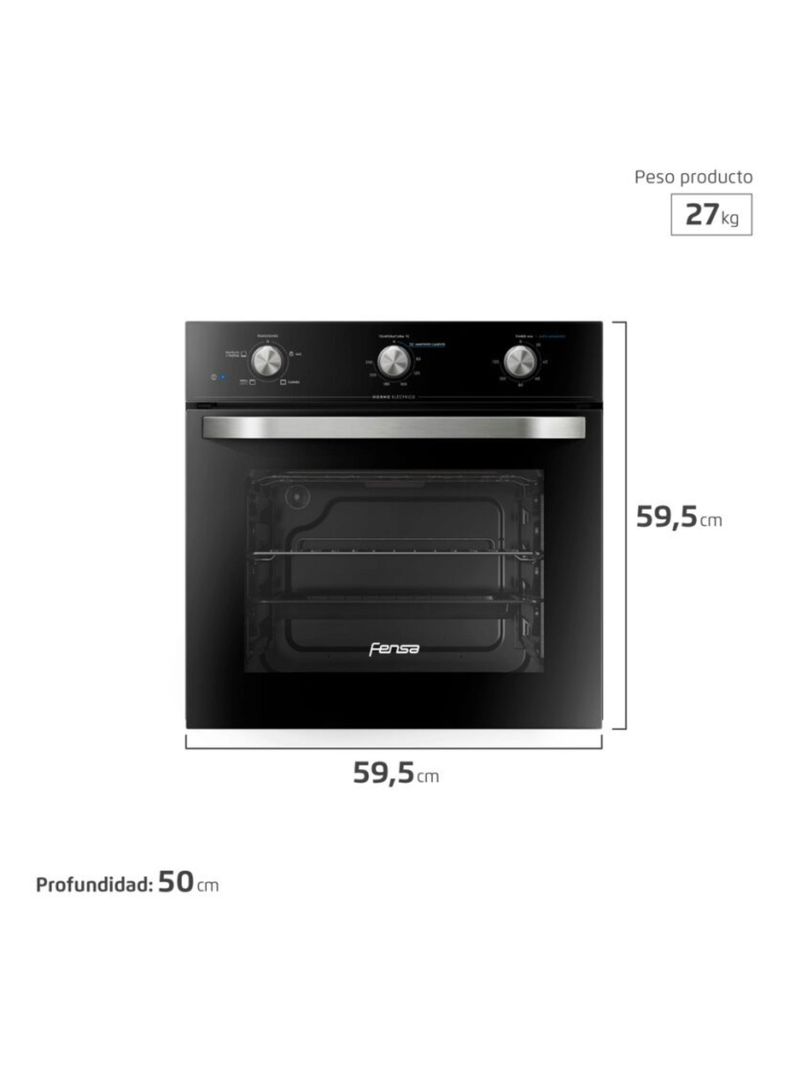Horno Empotrable Eléctrico 59L Timer FHE 1130M-1