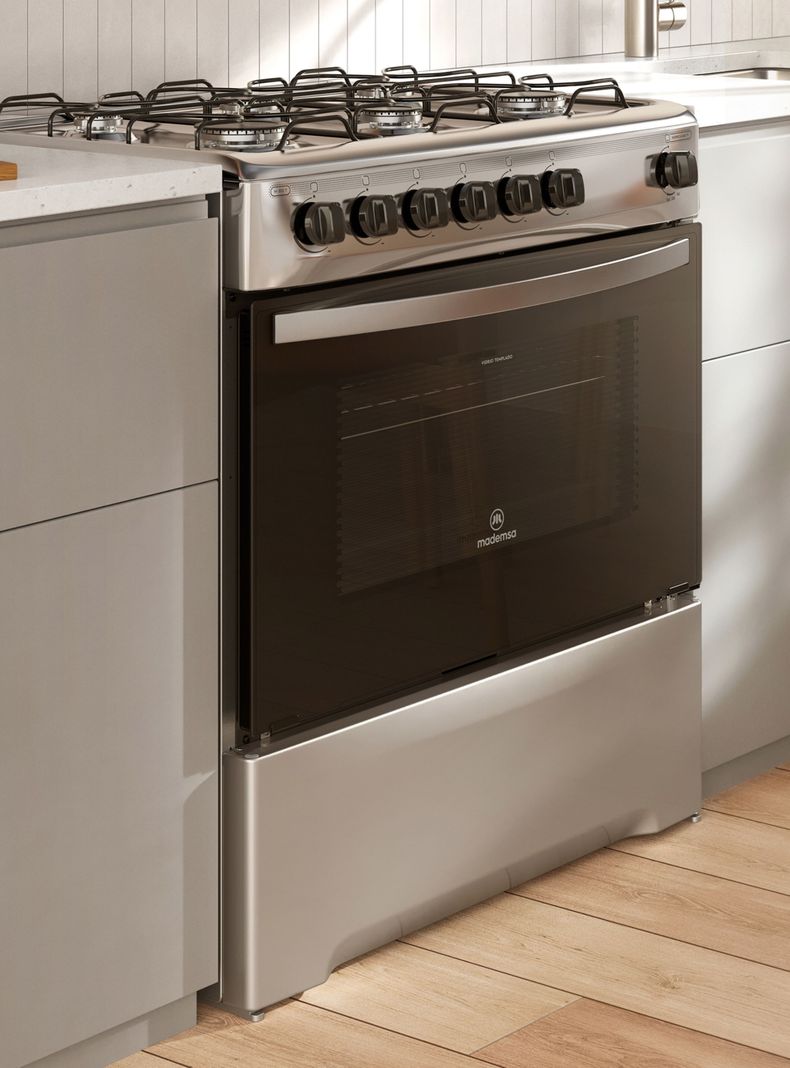 Cocina a Gas 6 Platos Mademsa Parrillas de Alambrón M 810 T-3