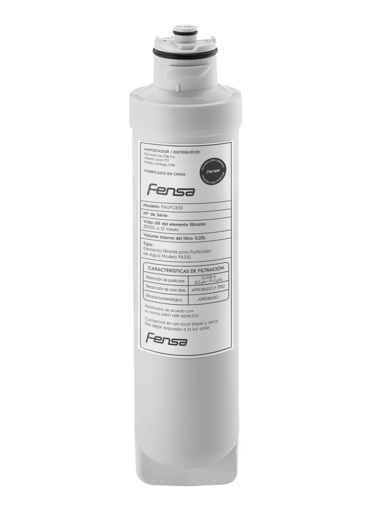 Repuesto Filtro de Agua Fensa Acqua Clean Purificador Agua PA31G/PAUFCB30-0