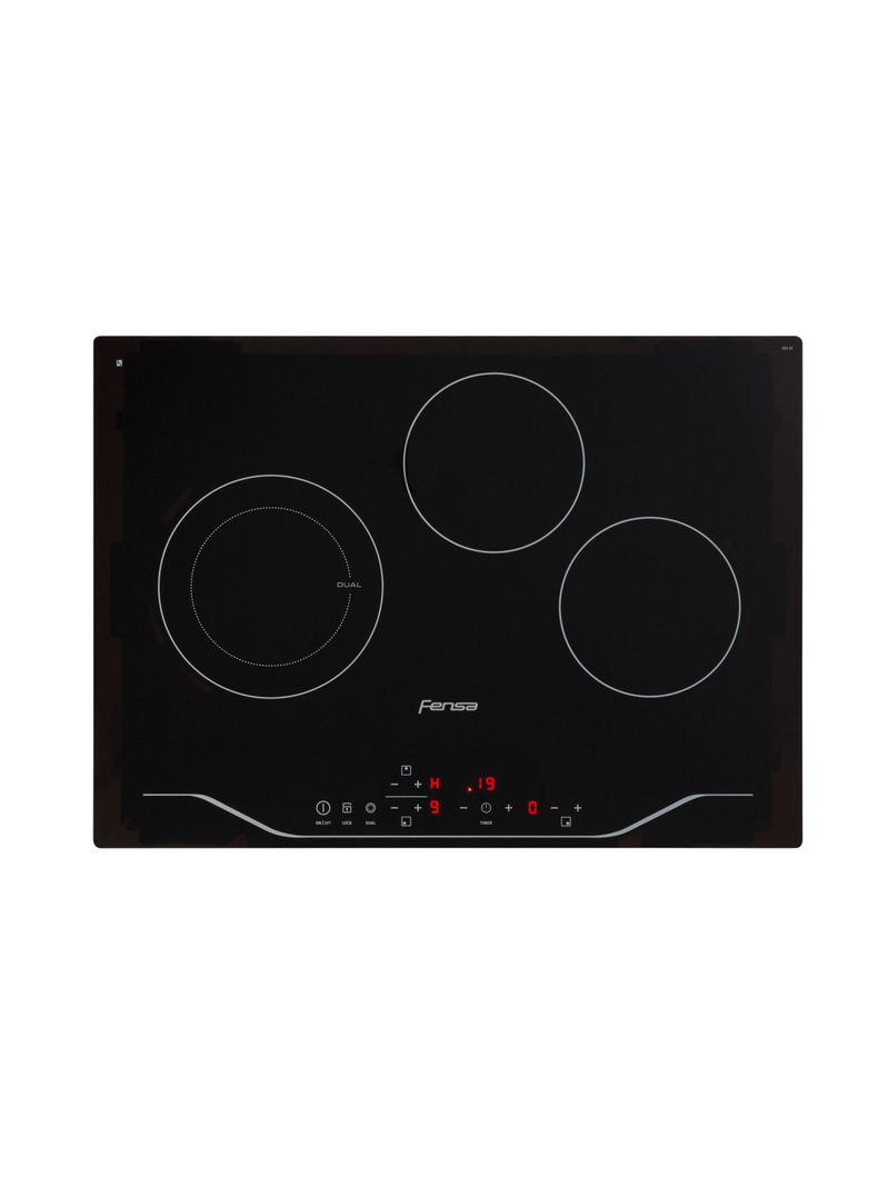 Encimera Eléctrica 3 Platos Fensa Vitrocerámica FEV 3T-3
