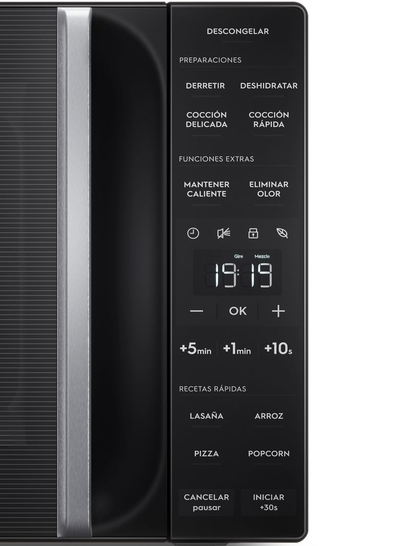 Microondas Electrolux 25 Litros Digital Descongelamiento Asistido ME25N Negro-5