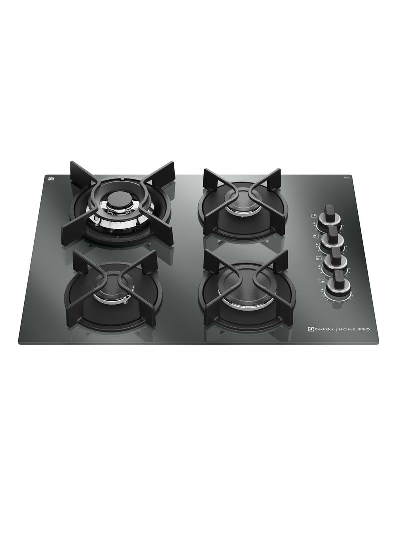 Encimera a Gas 4 Platos Home Pro Cocci n KE4HP Espejado Negro
