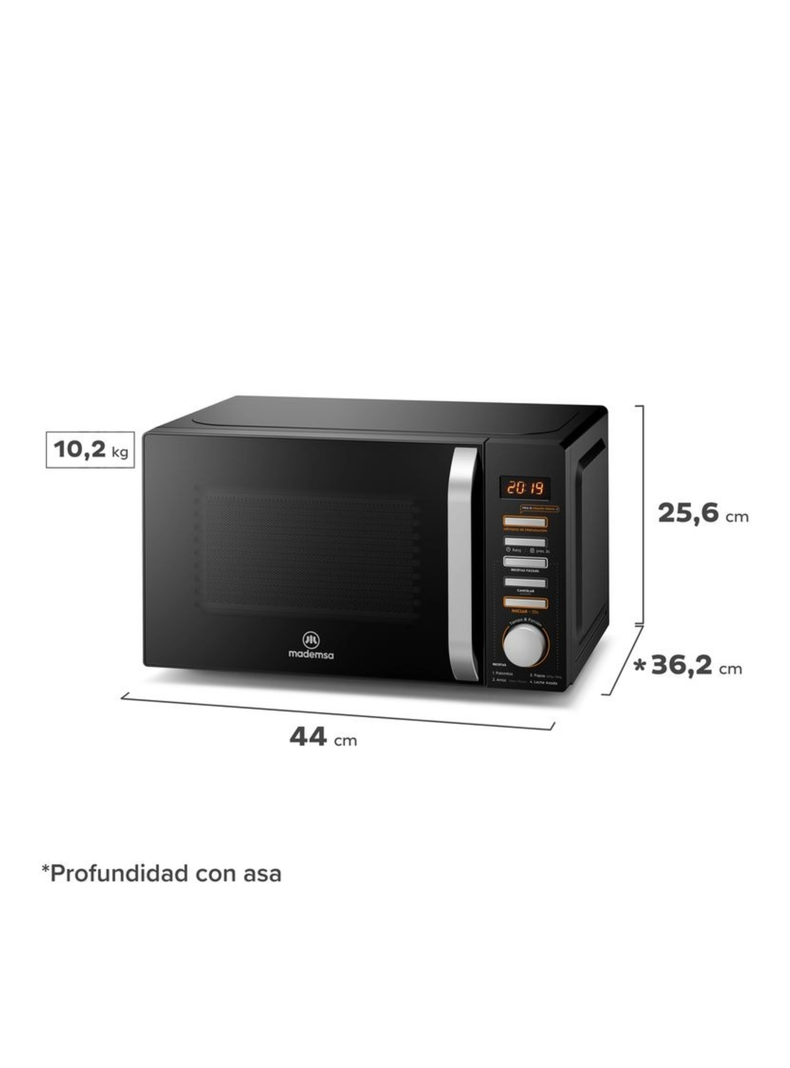 Microondas Digital MM20FBH 20 litros Mademsa-1