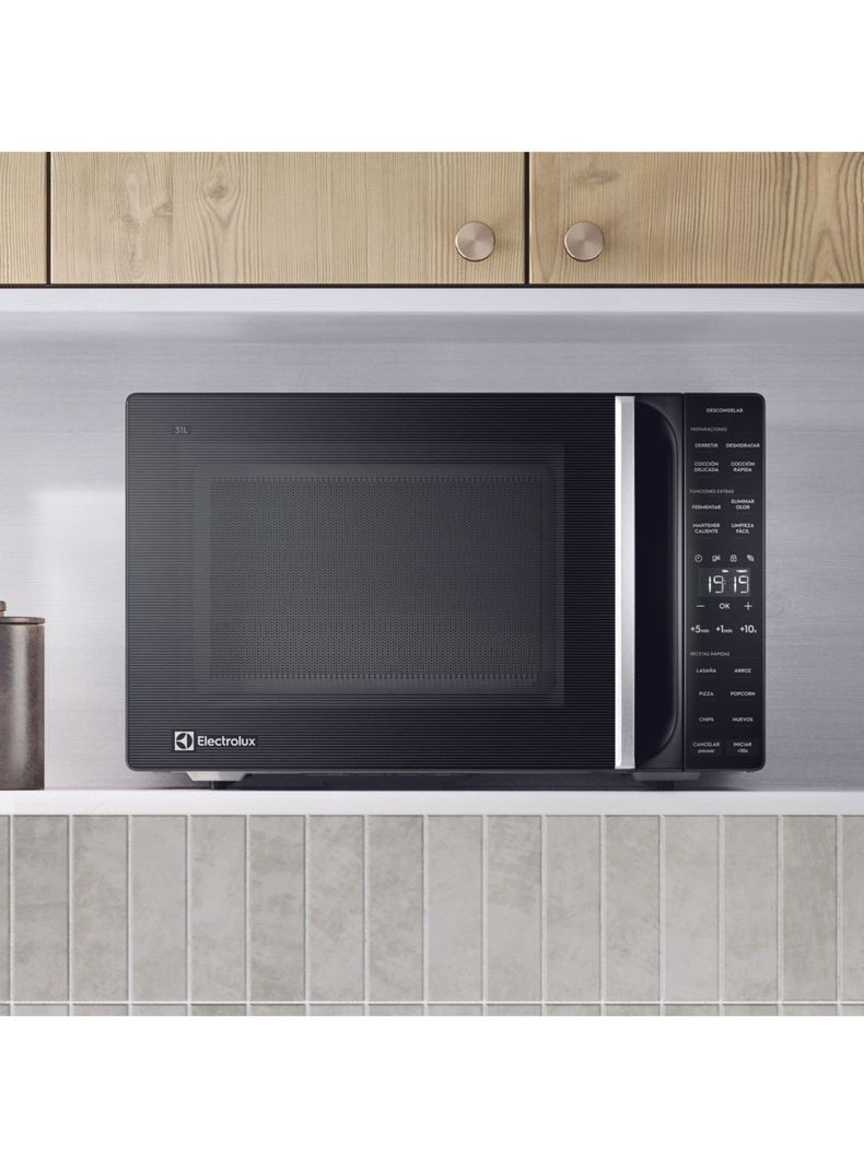 Microondas Electrolux 31 Litros Digital Descongelamiento Asistido ME31N Negro-3