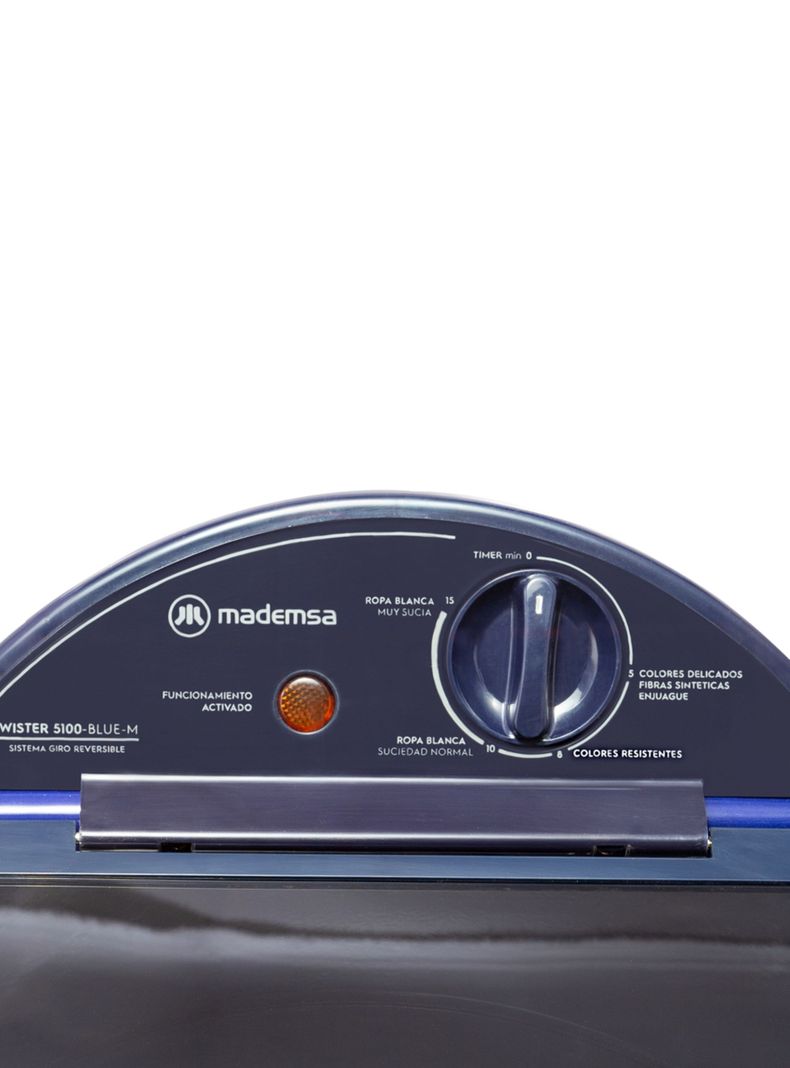 Lavadora Semi Automática Mademsa Twister 5100 Azul-5