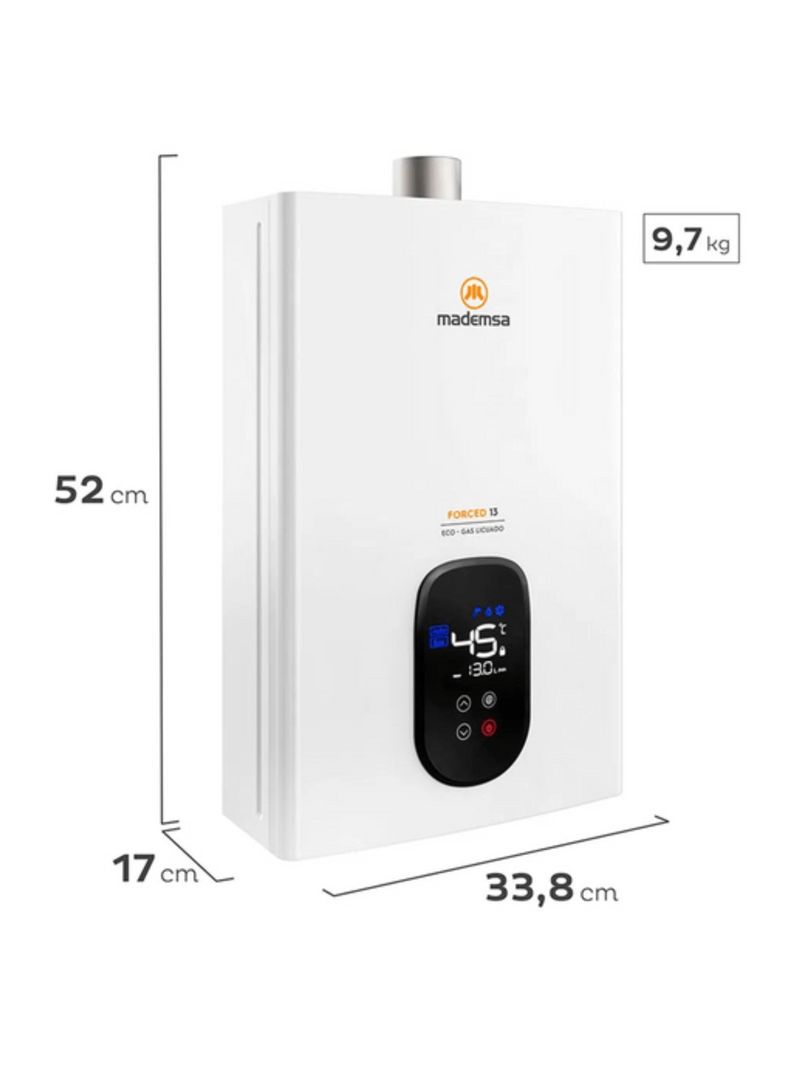Calefont Gas Licuado 13 Litros Tiro Forzado Forced 13 Eco-1