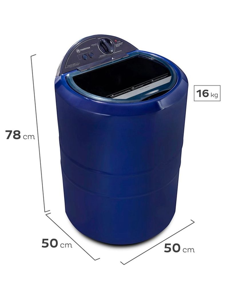 Lavadora Semi Automática Mademsa Calefactor Twister 5300 Azul-1