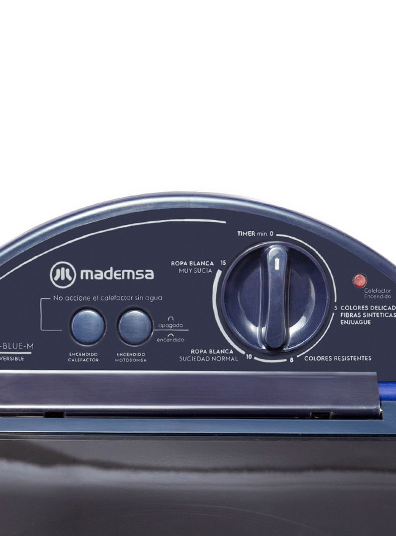 Lavadora Semi Automática Mademsa Calefactor Twister 5300 Azul-3