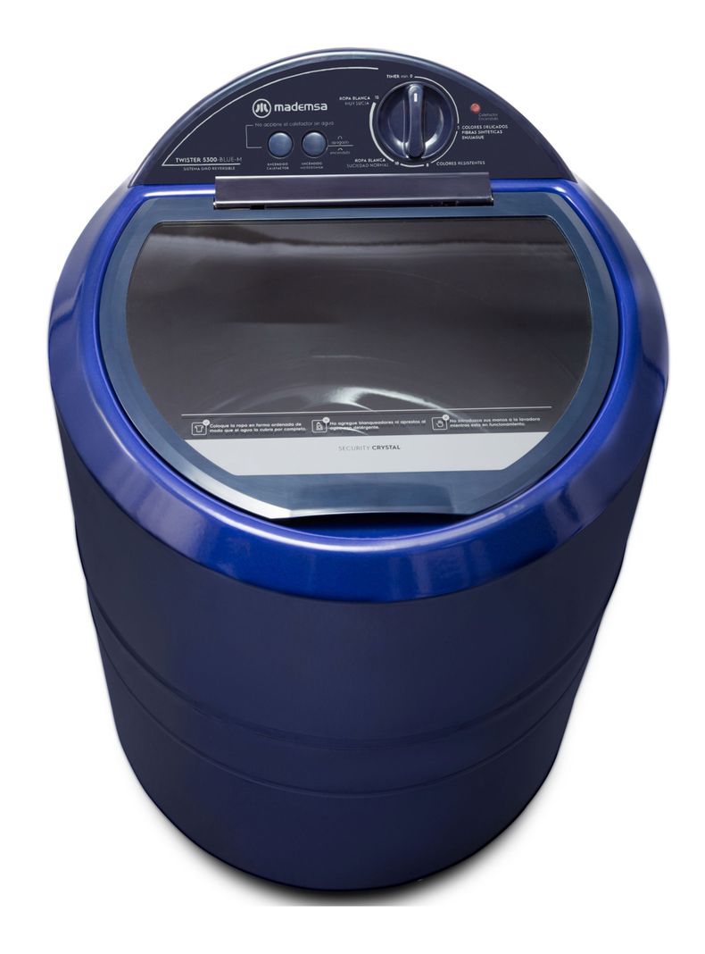 Lavadora Semi Automática Mademsa Calefactor Twister 5300 Azul-4