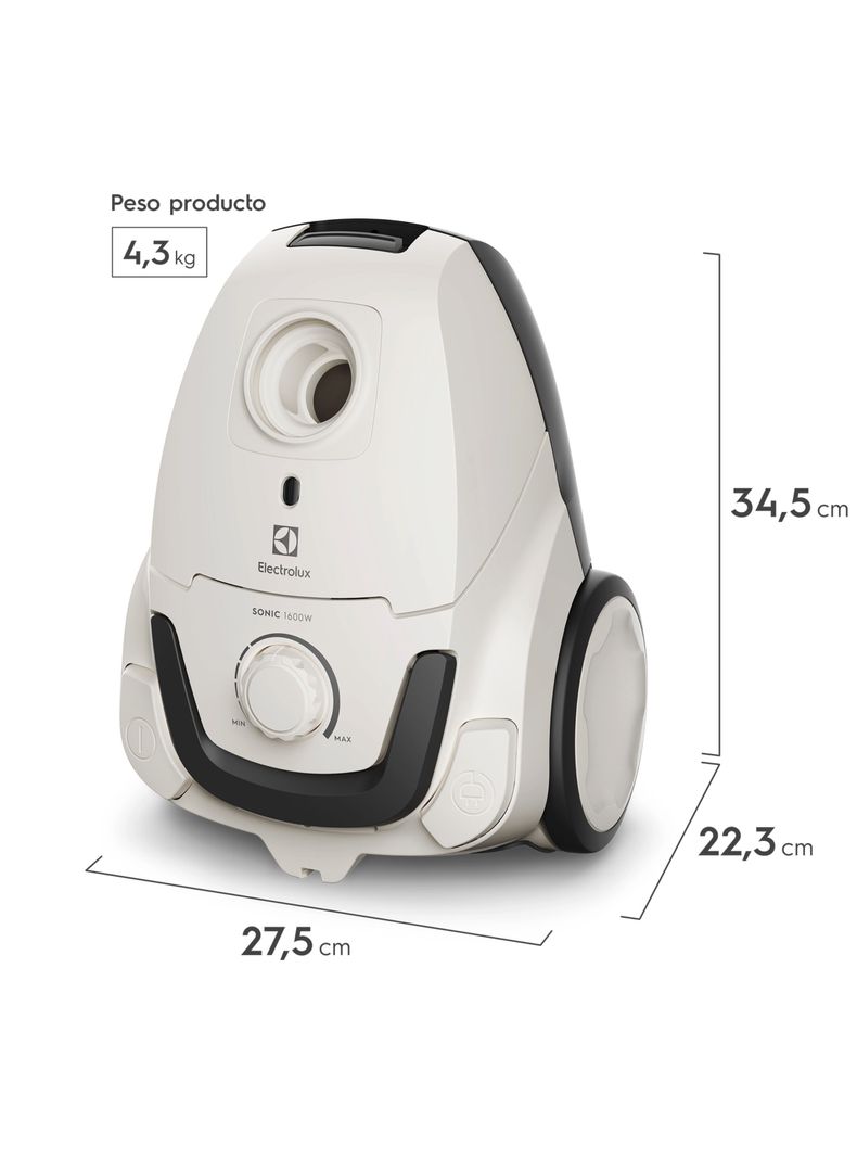 Aspiradora con Bolsa Electrolux 1600W Sonic BGG10-1