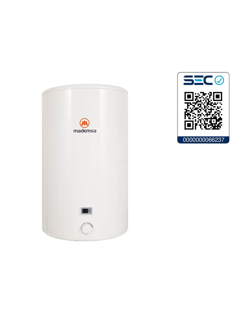 Termo Eléctrico Mademsa 80 Litros Mural Term 80 Blanco-5