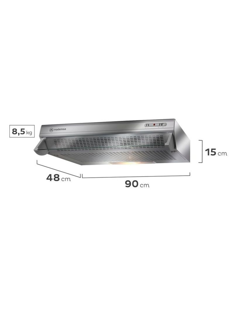 Campana de Cocina Extractora 90 cm Double Function MX U190-1