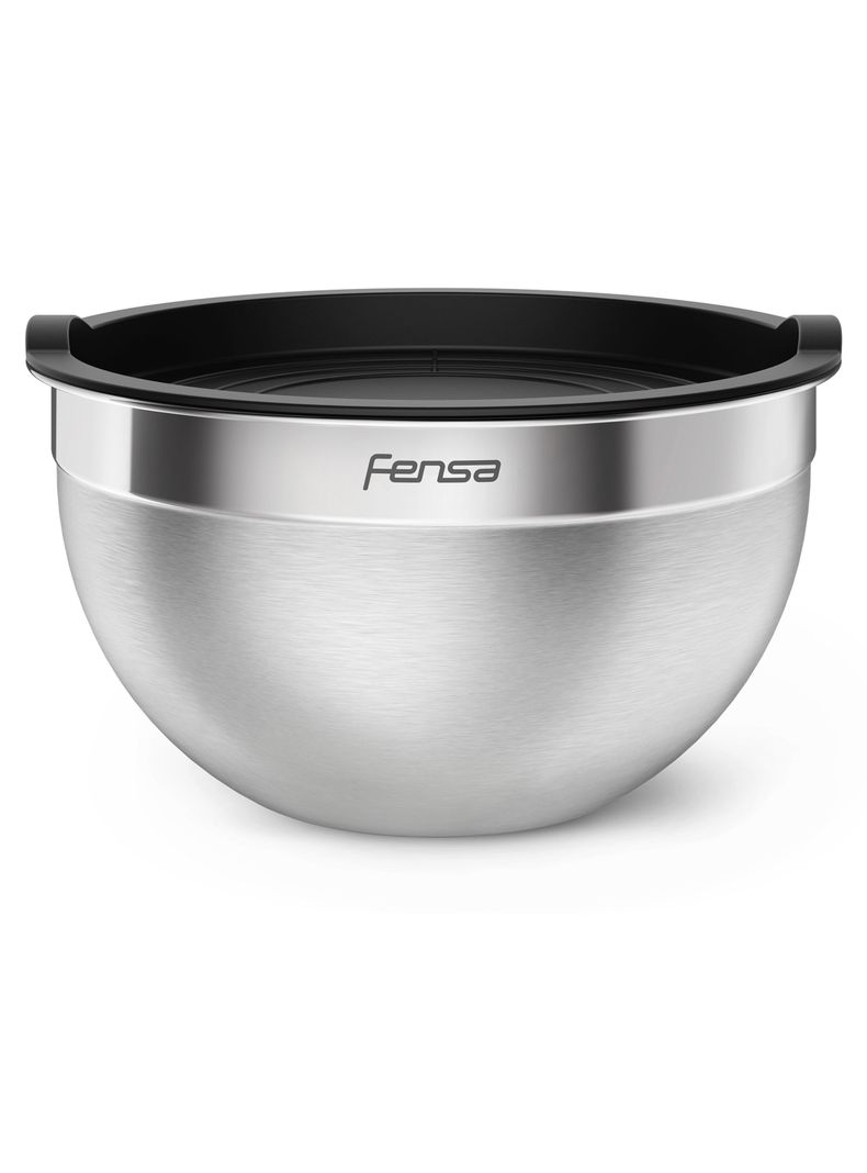 Set Bowls Acero Inoxidable Fensa 3 Unidades Tapa de Plástico-3