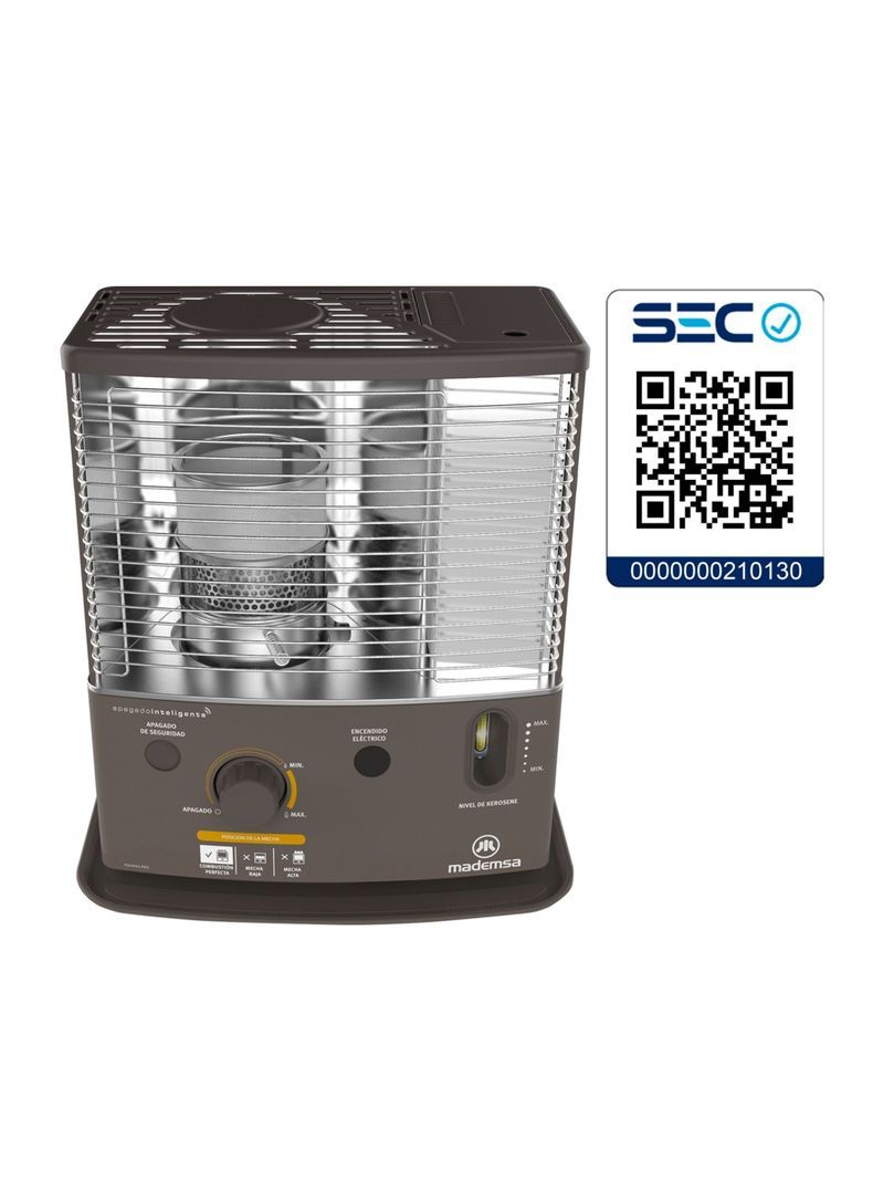 Estufa Parafina Mecha Mademsa 4,2 Litros 2,7 Kw Fiamma Pro-5