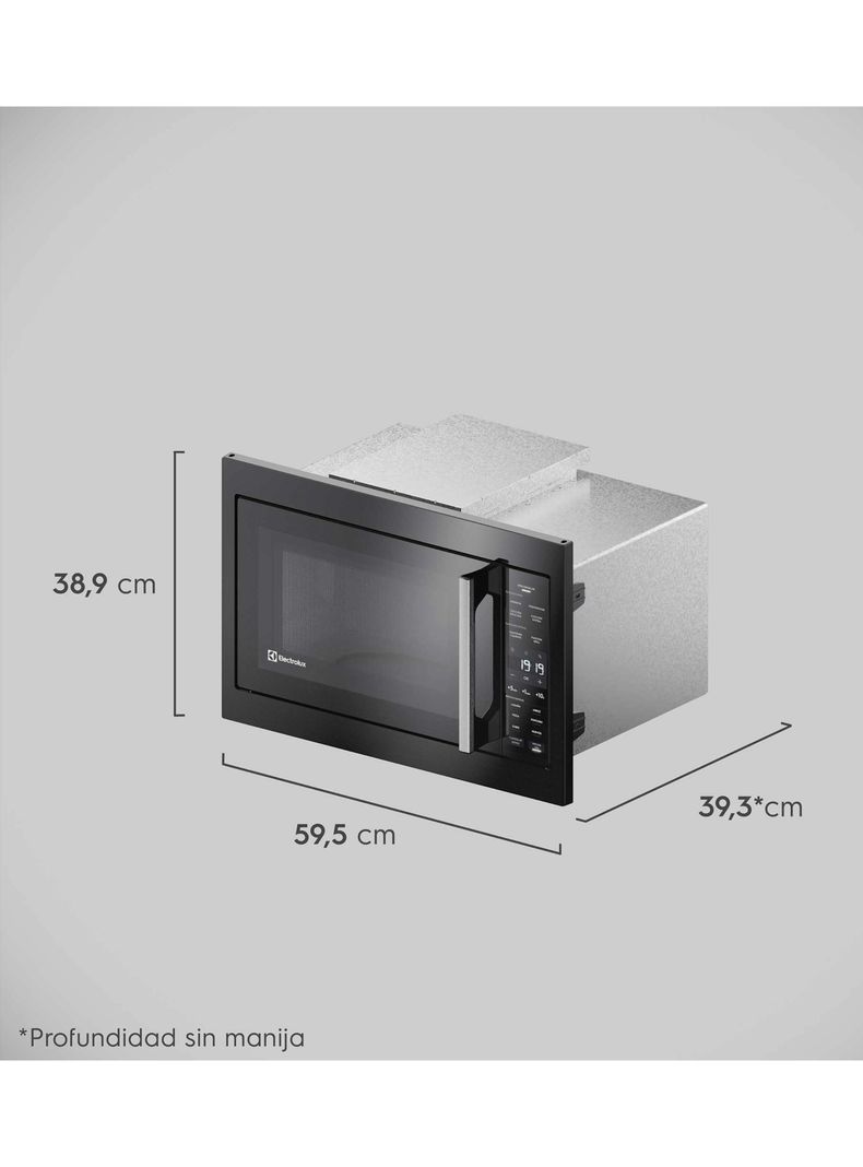 Microondas Empotrable 32 Litros Digital Grill ME3EP Negro-1