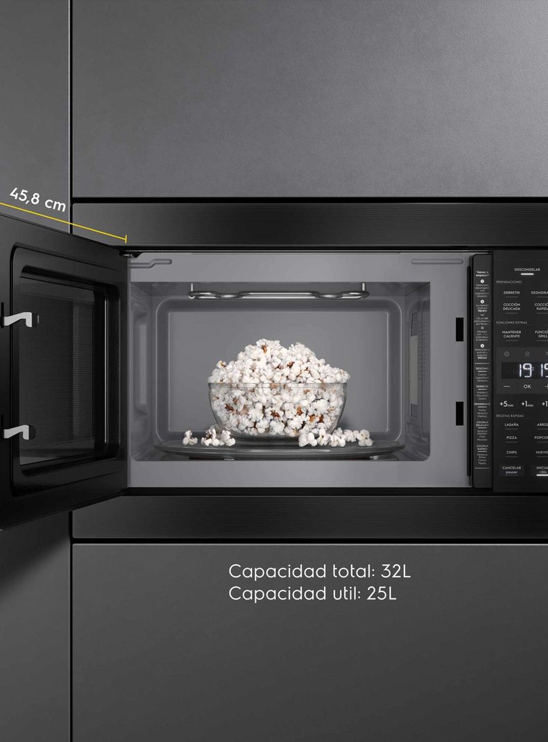 Microondas Empotrable 32 Litros Digital Grill ME3EP Negro-5