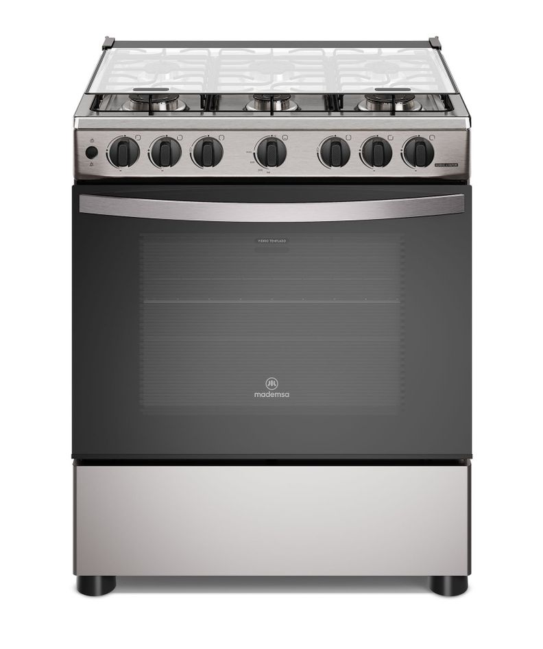 Mademsa Cocina a Gas 6 Platos Horno Vapor y Parrillas Alambrón FM6LSC Inox