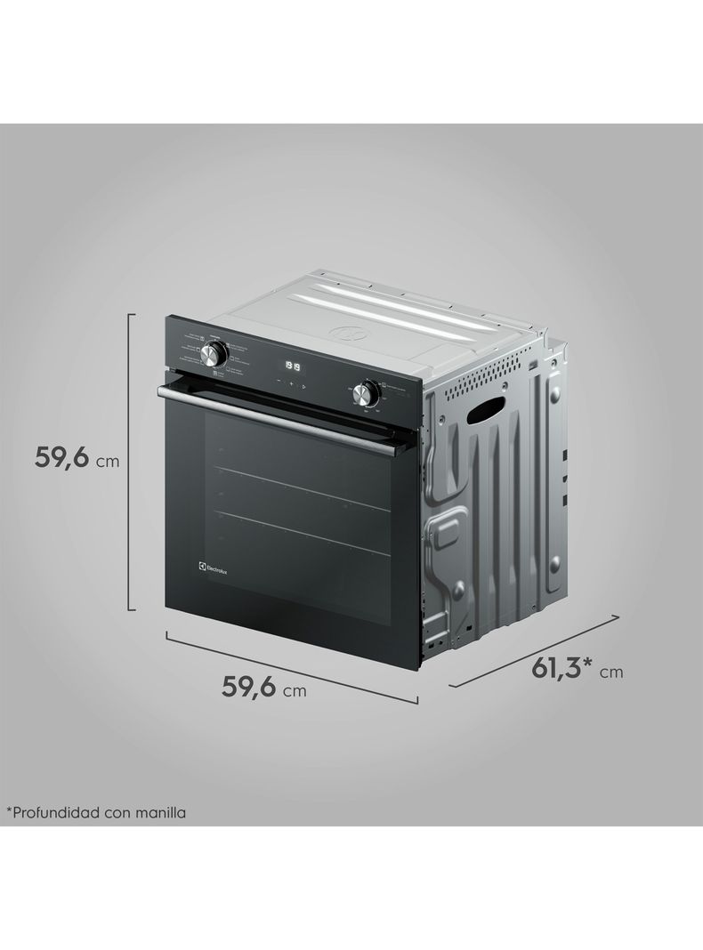 Horno Empotrable Eléctrico 80 Litros PerfectCook360 OE8EH-1