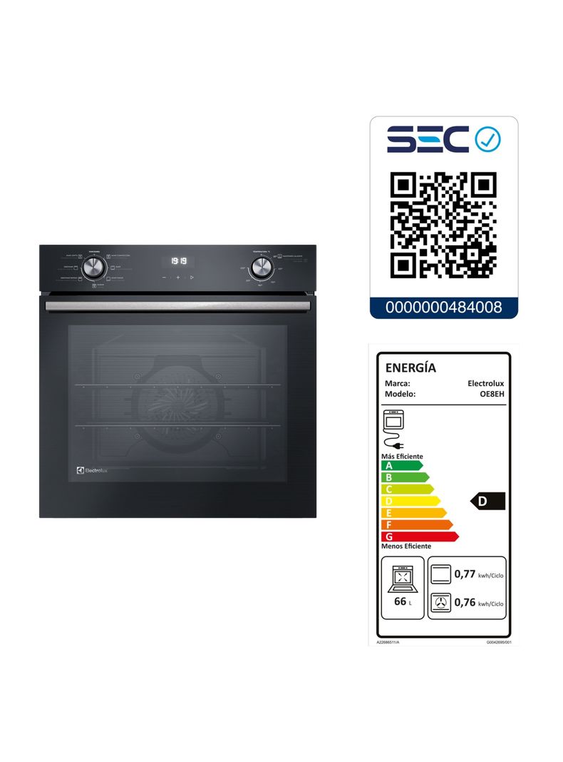 Horno Empotrable Eléctrico 80 Litros PerfectCook360 OE8EH-7