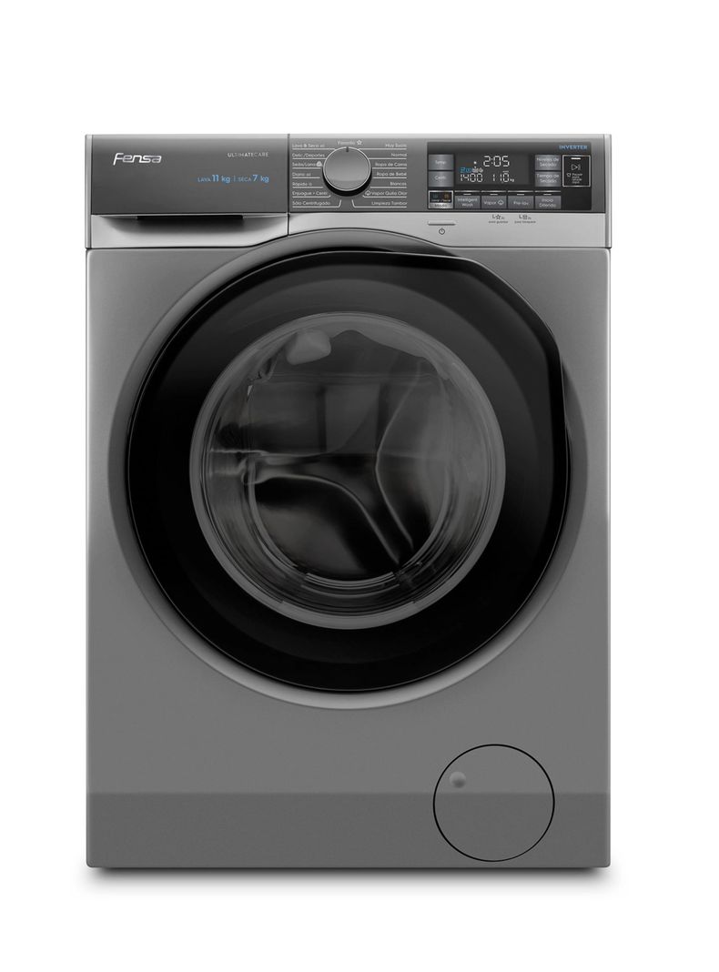 Lavadora Secadora Fensa 11Kg Lavado Inteligente 11WD Gris-0