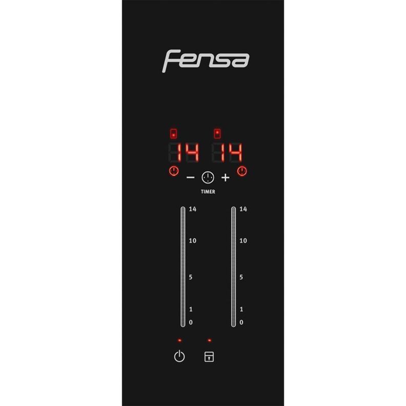 Encimera Eléctrica 2 Platos Fensa Vitrocerámica FEV 2T-3