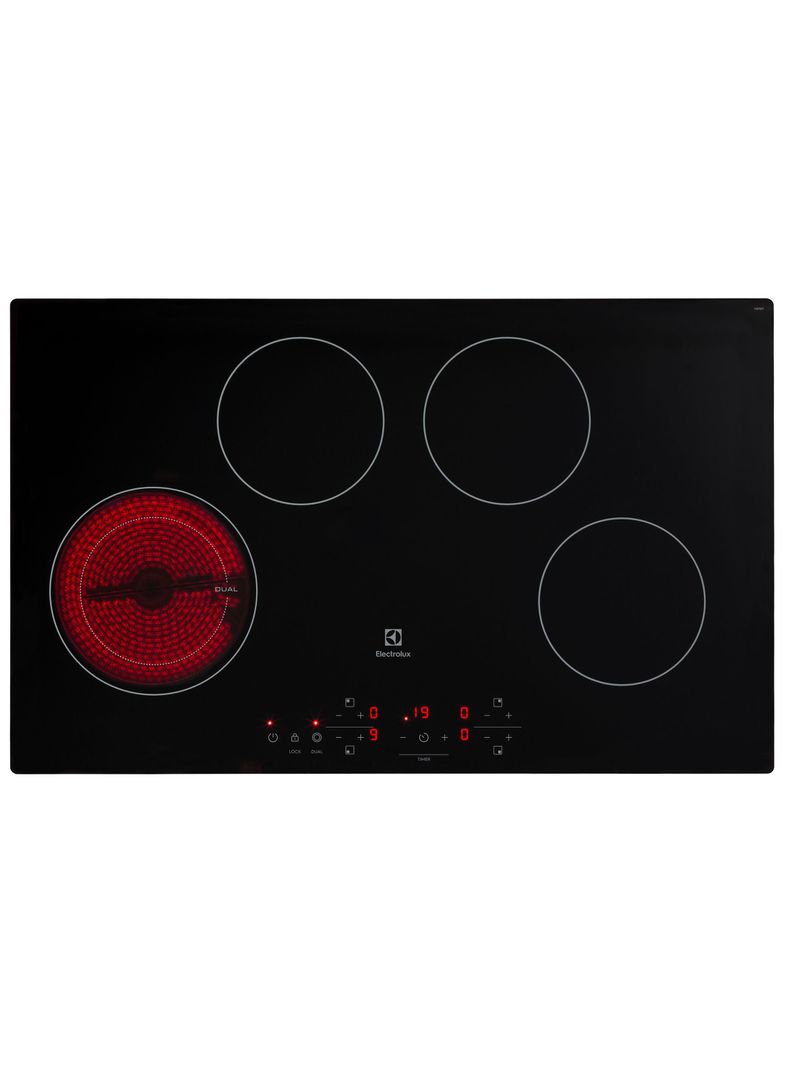 Encimera Eléctrica 4 Platos Vitrocerámica Panel Touch VE7DT-4