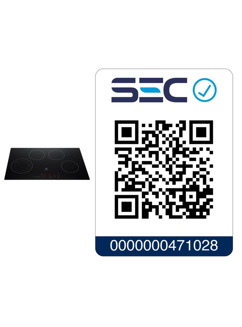 Encimera Eléctrica 4 Platos Vitrocerámica Panel Touch VE7DT-6