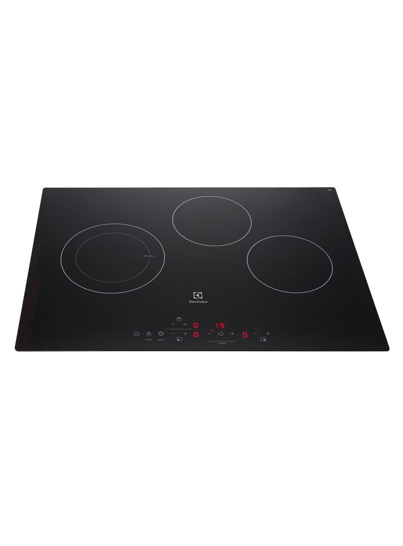 Encimera Eléctrica 3 Platos Vitrocerámica Panel Touch VE6DT-0