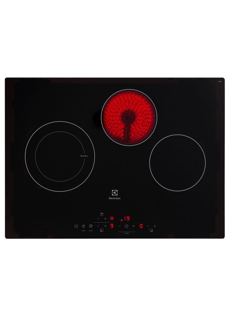 Encimera Eléctrica 3 Platos Vitrocerámica Panel Touch VE6DT-4