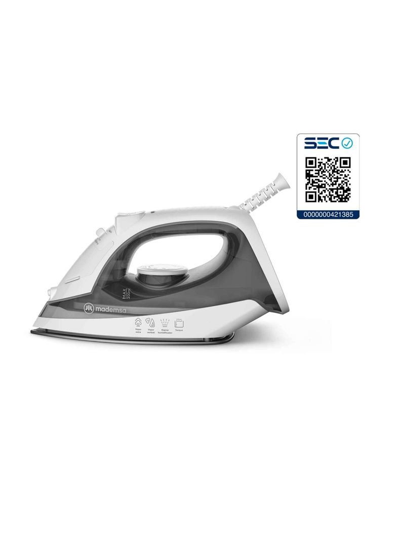 Plancha a Vapor Mademsa con Base Antiadherente MIR10-7