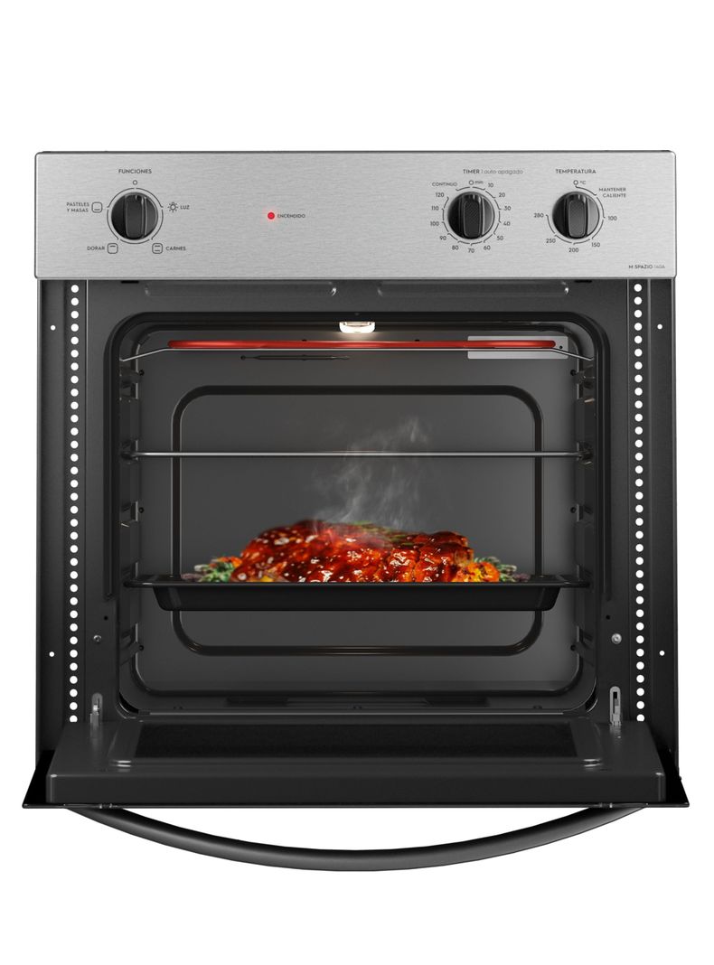 Horno Empotrable Eléctrico 66L Timer M Spazio 140A Negro-4
