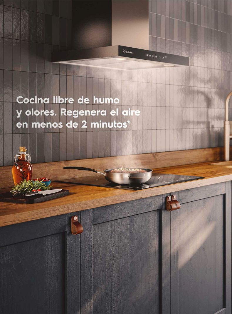 Campana Cocina Decorativa Electrolux 60cm Timer CE6TF-2