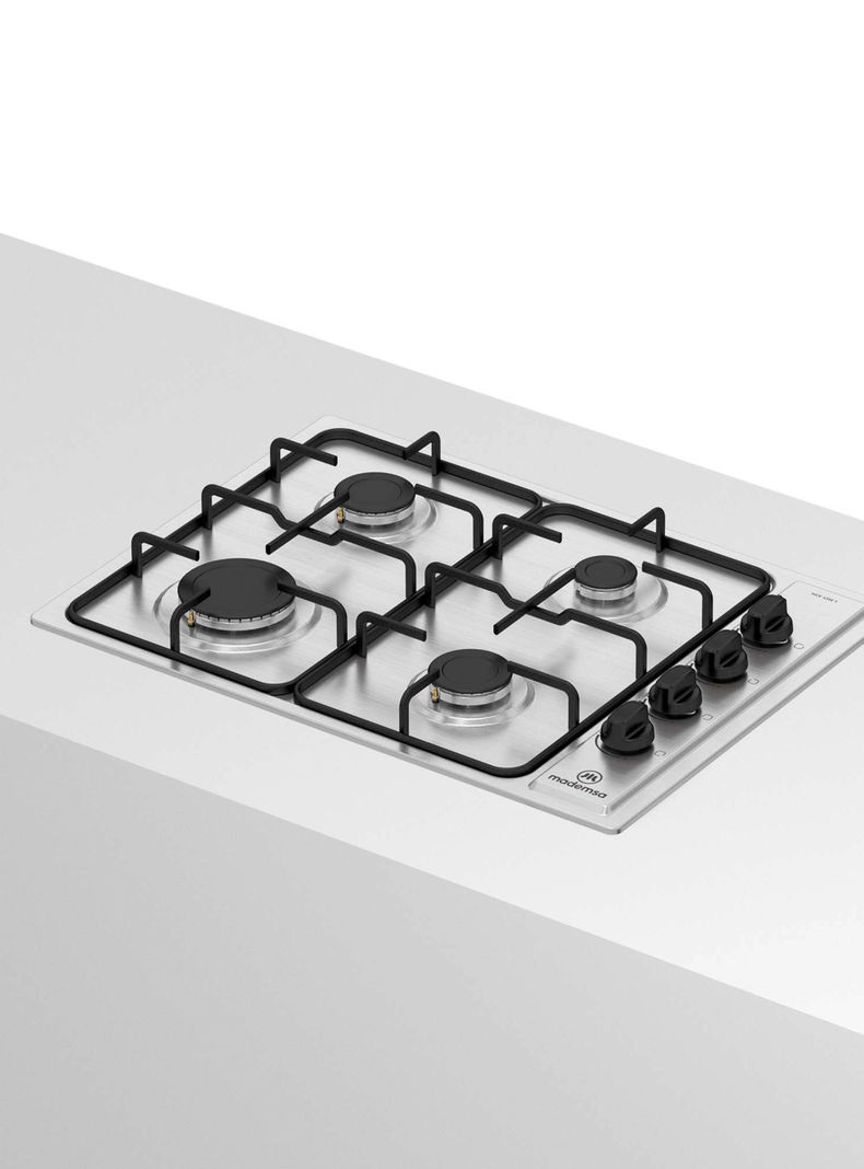 Encimera a Gas 4 Platos Encendido Eléctrico MCE 435E T Inox-4